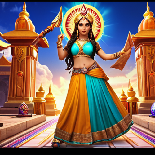 Home 24 **Prompt:** A vibrant, dynamic scene of "Victory Goddess: Nikke" characters leveling up quickly, surrounded by daily login bonuses (in-game currency, resources, special items). Show a sense of progression and power. The style should be reminiscent of popular Pakistani mobile game advertisements, with bold colors and energetic compositions.