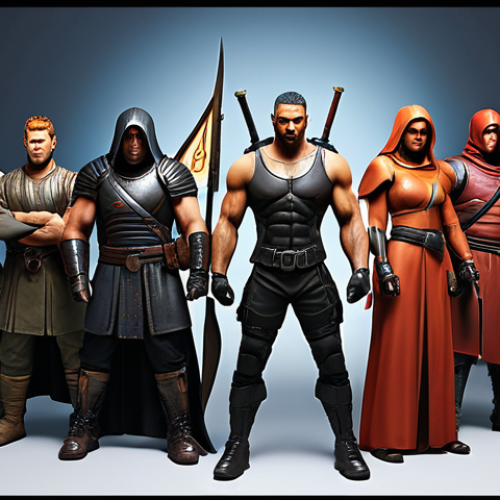 Home 9 **Image Prompt:** A group of diverse Nikke characters, each with distinct roles (attacker, defender, support), working together in a coordinated team against a challenging enemy. Focus on teamwork and unity.