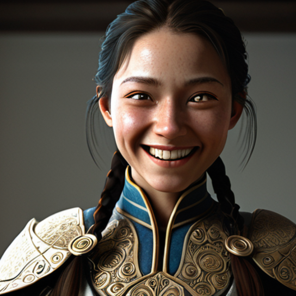 **Clean UI Character Portrait:**
    "A stunning, high-resolution virtual photograph of a 'Nikke' character, captured in an emotionally expressive pose (e.g., determined gaze, joyful smile, or contemplative look). The image is completely free of any UI elements, reflecting a professional-grade clean screenshot. Emphasize soft, dramatic lighting that highlights the character's intricate details and unique outfit. The background is aesthetically pleasing and slightly blurred to keep focus on the character, captured from a flattering camera angle that emphasizes their personality and presence."