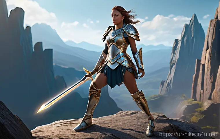 승리의여신 니케 UI 모드 변경 - **Prompt:** A group of three diverse young adults (two males, one female) in their late teens to ear...