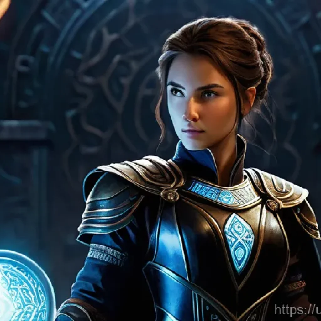 승리의여신 니케 초보자 전용 포럼 - **Prompt: The Strategic Selection of Heroes**
A determined young woman, dressed in practical adv...