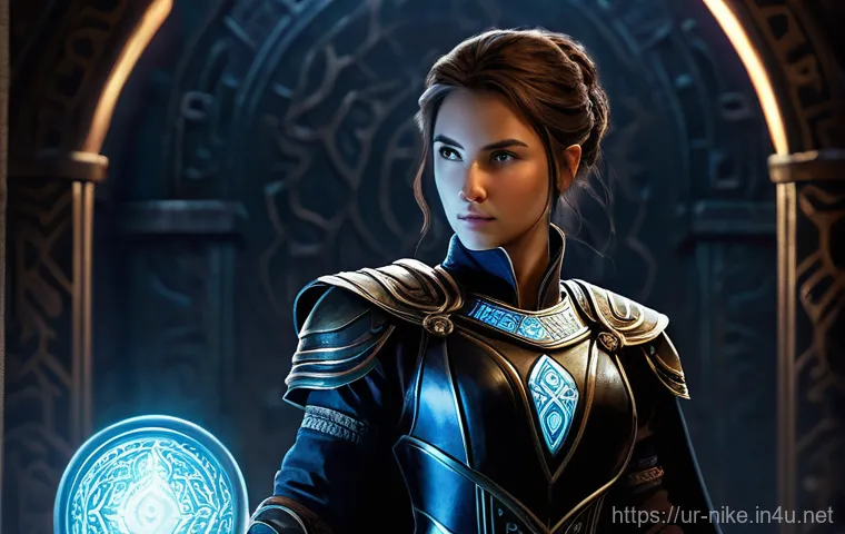 승리의여신 니케 초보자 전용 포럼 - **Prompt: The Strategic Selection of Heroes**
A determined young woman, dressed in practical adv...