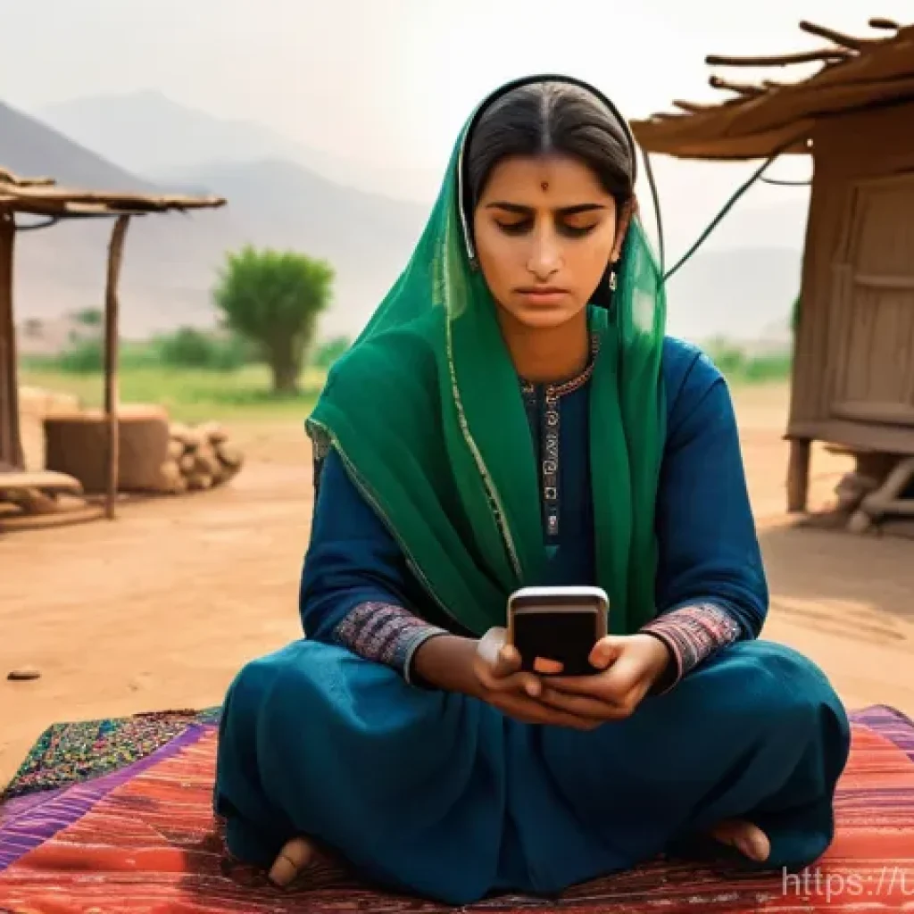 승리의여신 니케 오프라인 모드 활용 - **Prompt:** A young Pakistani woman sits on a charpai (traditional woven bed) outside a rustic villa...