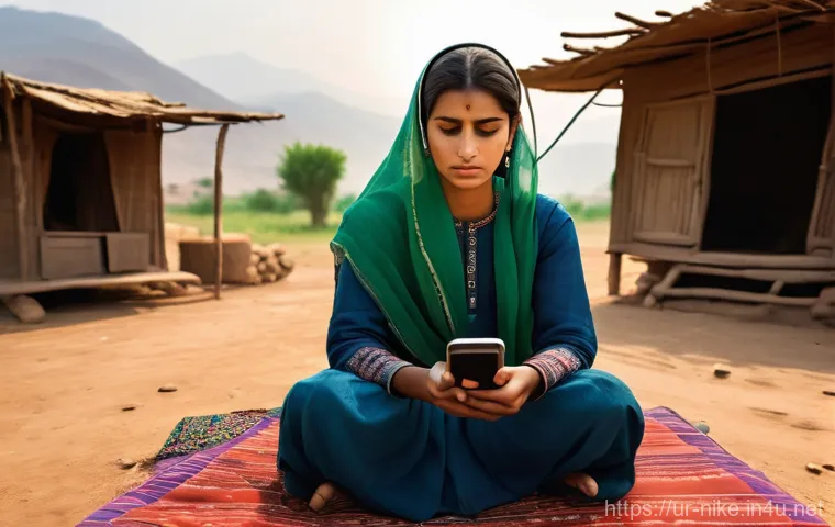 승리의여신 니케 오프라인 모드 활용 - **Prompt:** A young Pakistani woman sits on a charpai (traditional woven bed) outside a rustic villa...