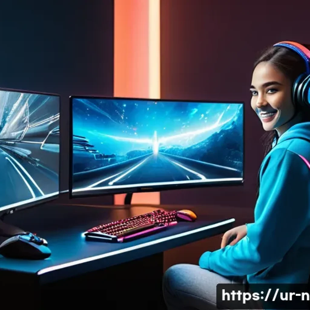 승리의여신 니케 유료 멤버십 혜택 - "A dynamic, high-energy scene featuring a jubilant female gamer in her early twenties, seated comfor...