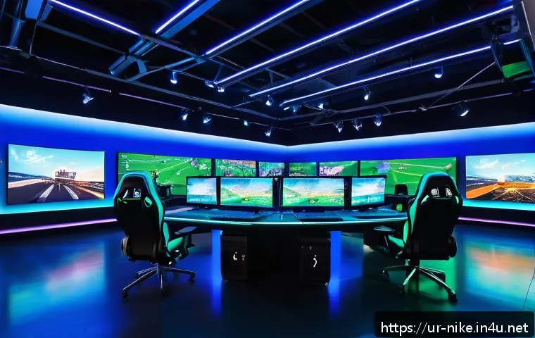 승리의여신 니케 글로벌 서버 랭킹 - A dynamic esports gaming scene featuring a diverse team of Pakistani professional gamers in a high-t...