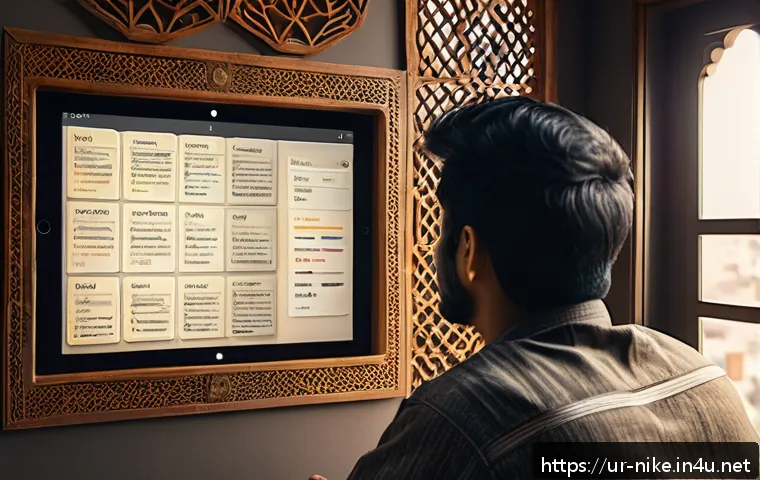 승리의여신 니케 공식 인증 방송 목록 - A modern, user-friendly digital broadcast interface displayed on a sleek tablet held by a young Sout...